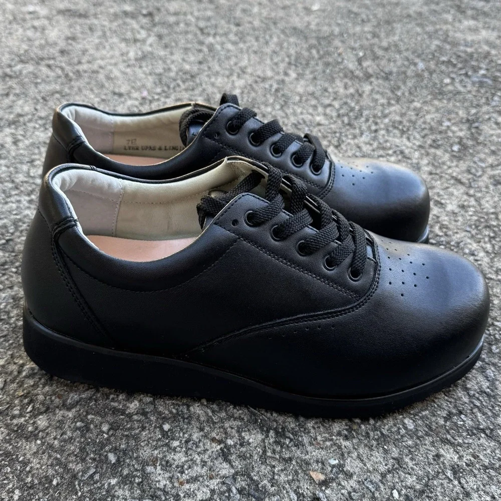 Apis Mt. Emey Womens 10 XXW (7E) Black 9302 TripleDepth Diabetic Orthopedic Shoe